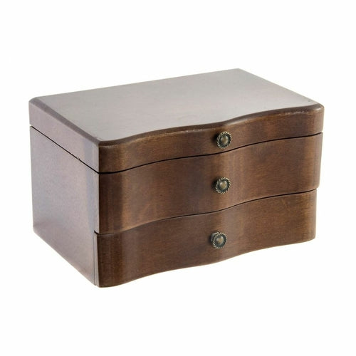 Jewelry box DKD Home Decor 20 x 13 x 12 cm Brown MDF Wood