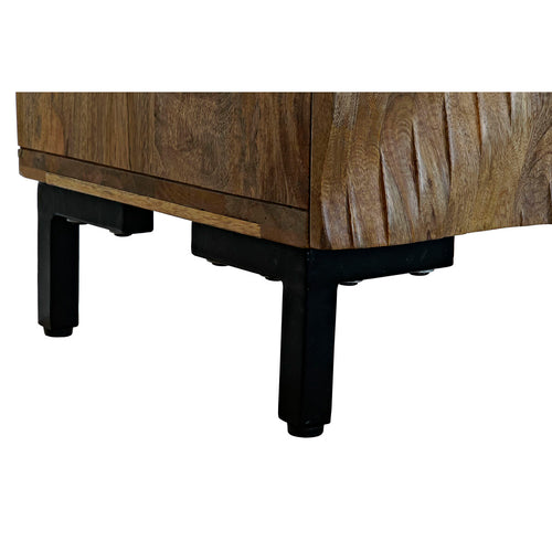 Sideboard DKD Home Decor   177 x 45 x 75 cm Black Metal Brown Mango
