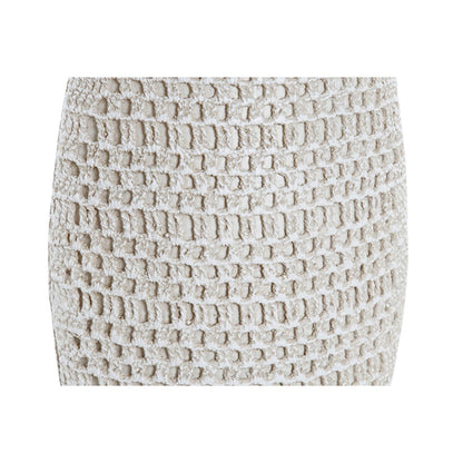 Vase DKD Home Decor White Resin Modern 14 x 7 x 37 cm